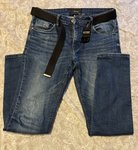 Dark blue jeans